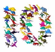 英語で恐竜を100まで数える動画