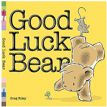 英語絵本の読み聞かせ「Good luck Bear 」四つ葉のクローバーを探すクマくん