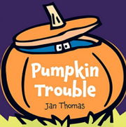 ハロウィンのお化けカボチャがとってもゆかいな英語絵本「Pumpkin Trouble」