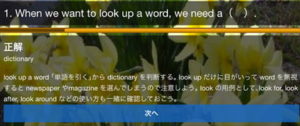 英検３級 練習問題解説画面
