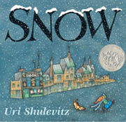 英語絵本「Snow」ひとひらの雪はやがて町の景色を真っ白に変えていきます