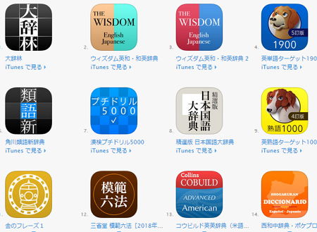 物書堂iOSアプリ辞書セール