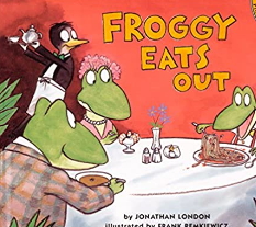 英語絵本「Froggy Eats Out」レストランへ行くフロッギー